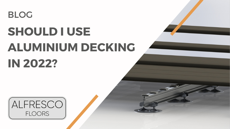 aluminium decking on a pedestal system