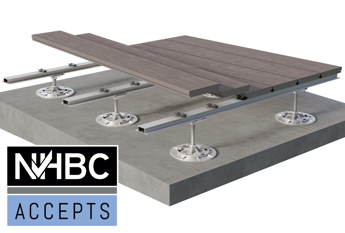 fire rated decking zerodeck on a complete system with the NHBC Accepts Logo